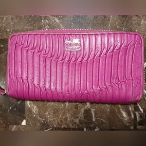 Coach Pink Clutch Wristlet
